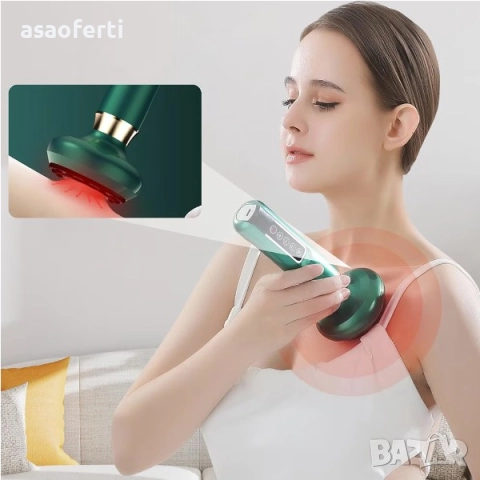 ⭐ Интелигентен 3в1 Уред: Динамични Вендузи, Gua Sha и Инфрачервена Топлина (USB), снимка 2 - Масажори - 52552414