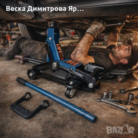 Хидравличен крик крокодил 3 тона - мобилен с колела