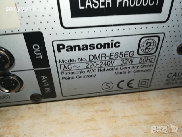 PANASONIC DMR-E65EG DVD RECORDER 1002241728, снимка 16 - Плейъри, домашно кино, прожектори - 44229075