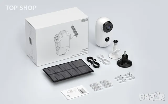 Автономна камера със соларен панел IHOUONE модел А3, снимка 6 - Комплекти за видеонаблюдение - 48501187