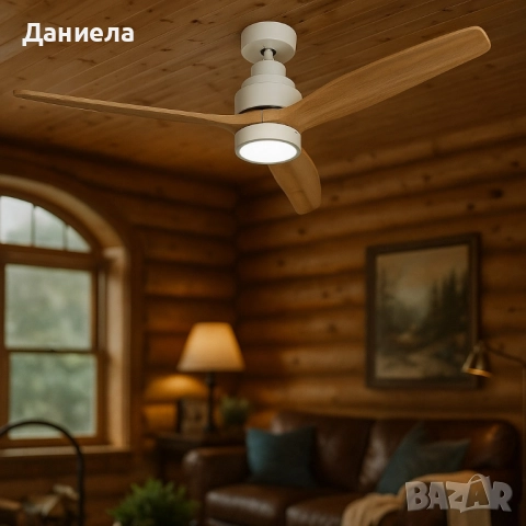 Таванен вентилатор с LED светлина -50% отстъпка, снимка 2 - Вентилатори - 51446992