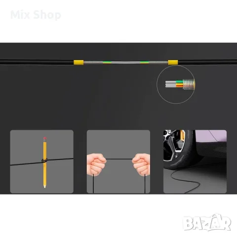 Нов RUIPRO 8K HDMI 2.1 кабел с оптичен кабел, брониран, подвижен, 48Gbps, 20 метра, снимка 4 - Друга електроника - 55979797