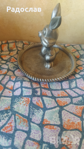 стара фигурка Зайче, снимка 4 - Декорация за дома - 44797297
