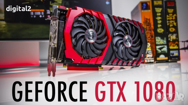 Видеокарта NVIDIA GTX 1080 8 GB GDDR5x MSI  Gaming X , снимка 2 - Видеокарти - 52141239