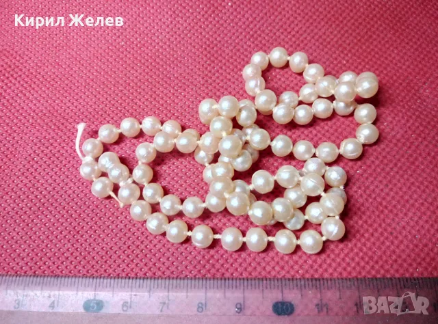 СТАРО ПЕРЛЕН Тип ГЕРДАНЧЕ НАНИЗ КОЛИЕ ОГЪРЛИЦА 39681, снимка 6 - Колиета, медальони, синджири - 47284475