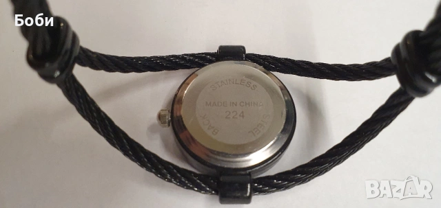 Дамски елегантен часовник с плетена метална каишка, снимка 4 - Дамски - 53386598