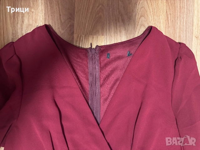 Официална рокя бордо, снимка 3 - Рокли - 52270450