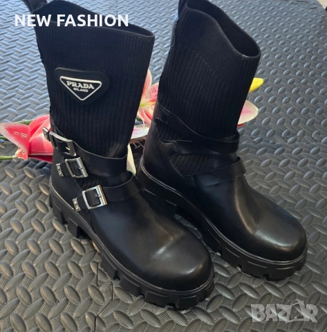 Дамски Боти ✨PRADA, снимка 4 - Дамски боти - 52225301