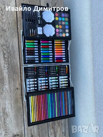 Детски комплект за рисуване RAGI, 145 части, в куфарче, розов, снимка 10 - Подаръци за рожден ден - 49014355