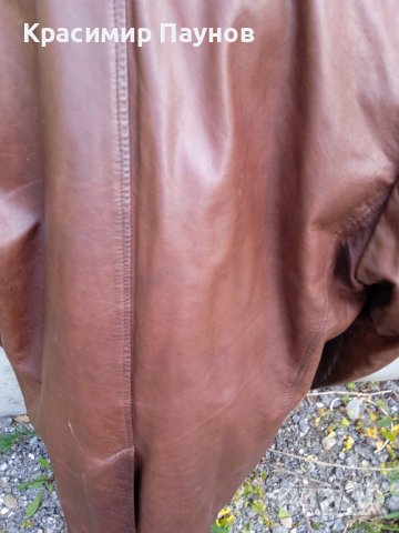 Мъжко кожено сако XL, снимка 7 - Сака - 42580133