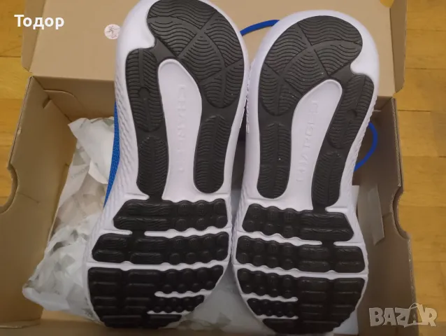 Мъжки обувки Under Armour - Charged Surge 4 , сини/бели, снимка 4 - Маратонки - 49392040