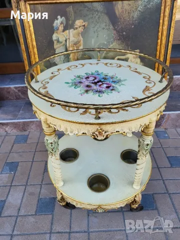 Италианска барокова количка за сервиране 012