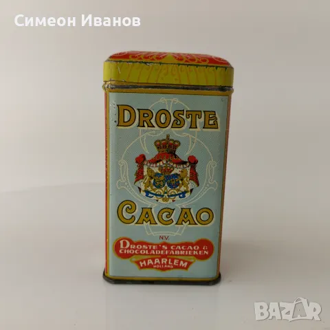  Старa метална кутия от какао Droste Cacao 100gr.#5625, снимка 2 - Други ценни предмети - 47733742