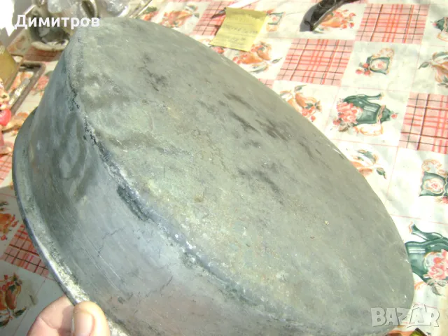 Старинна бакърена тава , снимка 2 - Антикварни и старинни предмети - 48446369