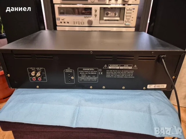 Отлично работещ Японски двукасетен дек Onkyo TA-RW544, снимка 7 - Декове - 56210922