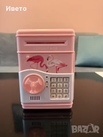 Играчка сейф със 7 вида музика, Safe bank, розов