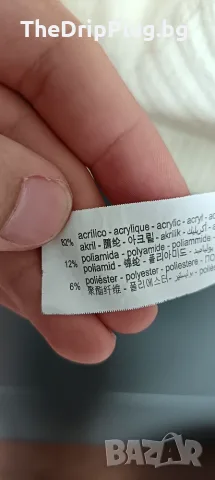 Zara размер L,XL мъжки дебел пуловер цвят екрю , снимка 5 - Пуловери - 56184884