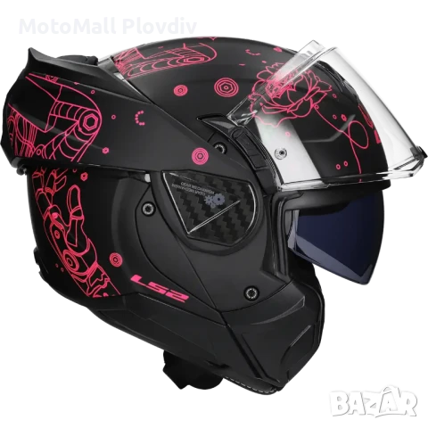 КАСКА LS2 FF910 ADVANT II SOPHIA BLACK PINK, снимка 2 - Аксесоари и консумативи - 50654082