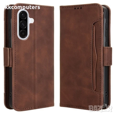 Samsung Galaxy A36 5G / A56 5G Magnetic Wallet Кожен Калъф и Протектор, снимка 4 - Калъфи, кейсове - 50789898