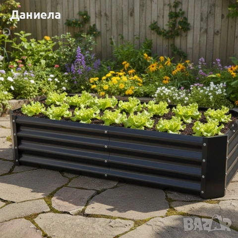 Леха за зеленчуци и цветя - елегантно решение за всяка градина - антрацит, снимка 3 - Други - 53618373