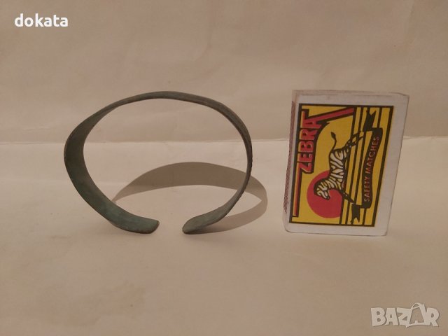 Стара бакърена гривна за кръвно от соца., снимка 4 - Други ценни предмети - 39260935