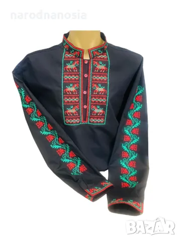 МЪЖКА РИЗА С БРОДИРАНА ШЕВИЦА - Модел 28