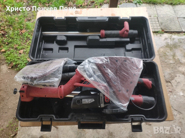 Жираф/Шлайфмашина за стени и тавани RAIDER RD-DS07, 750 W, 225 мм, две глави в куфар