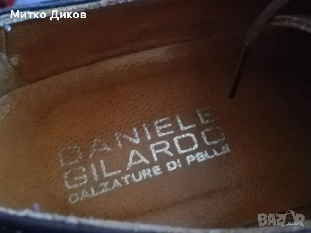 Daniele Gilardo маркови обувки естествена кожа нови № 43 реален стелка 275мм, снимка 3 - Официални обувки - 47655693