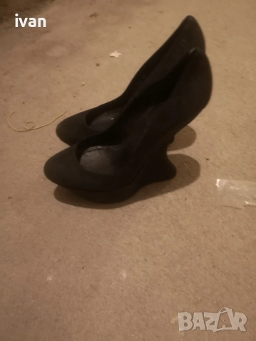 дамски обувки обувки със висок рок 36/38 номер естествена кожа, снимка 2 - Дамски обувки на ток - 51883620