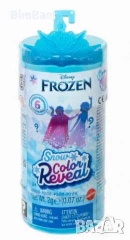 Промоция -50%! Мини кукла Disney Princess Royal Color Reveal™/ Frozen - Кралска изненада /6 изненади, снимка 10 - Кукли - 40097551