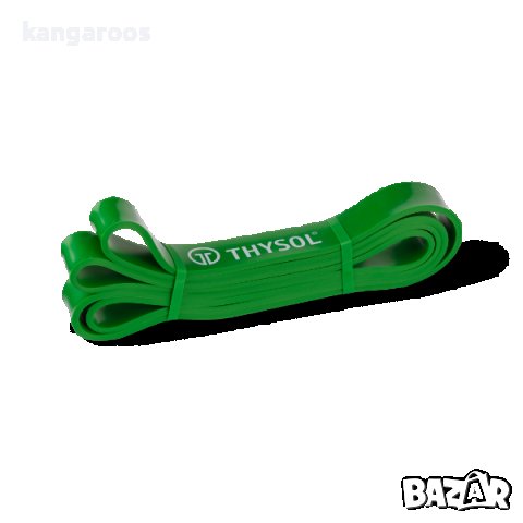 Тренировъчен ластик, лента за упражнения, Power Band Green 11-35 кг, снимка 1 - Фитнес уреди - 41761855