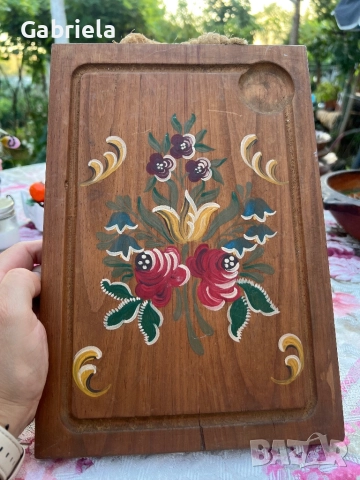 Ръчно рисувана дъска за рязане, снимка 2 - Декорация за дома - 51514153