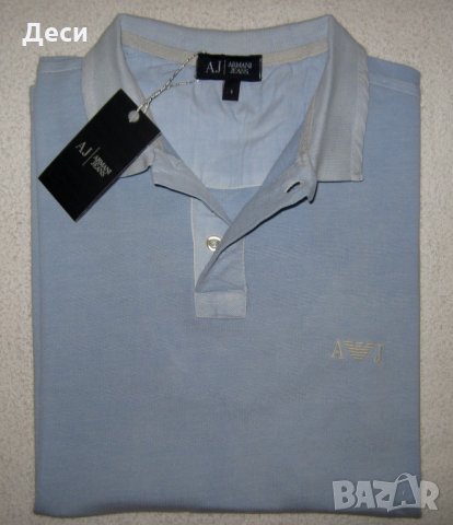 Мъжка polo тениска ARMANI JEANS с яка, снимка 3 - Тениски - 35813772