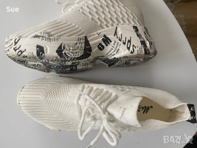 Летни бели дамски маратонки, снимка 5 - Маратонки - 49738053