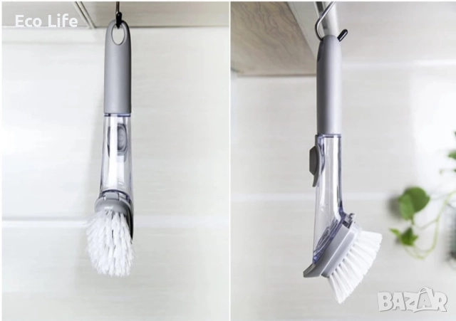 Четка за съдове с дозатор, снимка 3 - Аксесоари за кухня - 51629309