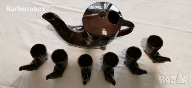 Керамичен сервиз за ВИНО, снимка 6 - Сервизи - 52179062