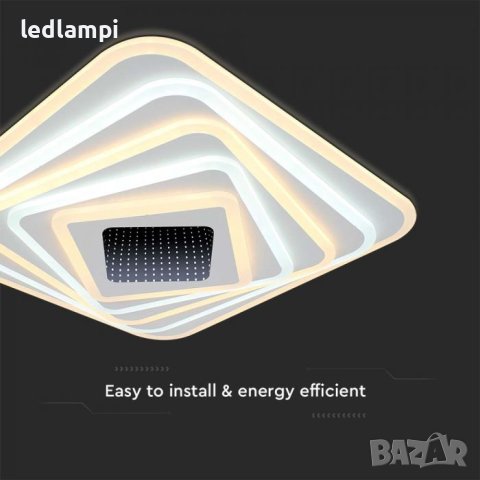 LED Плафониера 150W Димиране+Дистанционно Управление 3in1, снимка 3 - Лампи за таван - 42268550