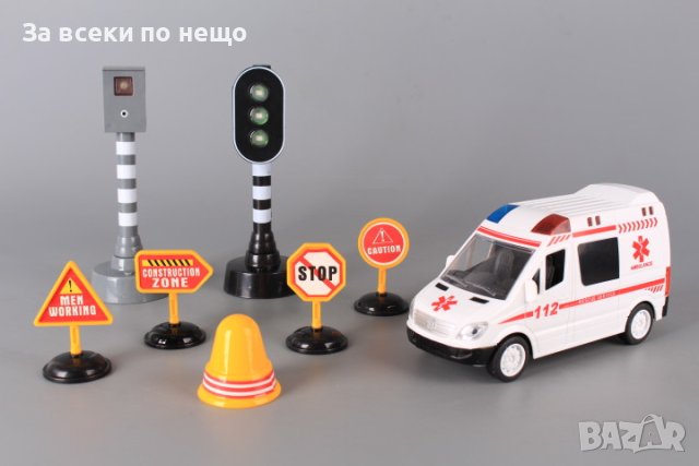 ✨Детска линейка, светофар, камера и пътни знаци, снимка 2 - Коли, камиони, мотори, писти - 40937148