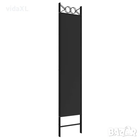 vidaXL Параван за стая, 3 панела, черен, 120x200 см, плат, снимка 7 - Паравани - 56147191