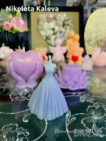 Ръчно изработени свещи от соев восък, снимка 13 - Ръчно изработени сувенири - 47969101