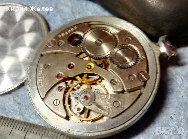 МОЛНИЯ 15 КАМНЕЙ СДЕЛАНО в СССР Стар КОЛЕКЦИОНЕРСКИ РУСКИ ДЖОБЕН ЧАСОВНИК МЪЛНИЯ За РЕМОНТ 49332, снимка 5 - Антикварни и старинни предмети - 48288702