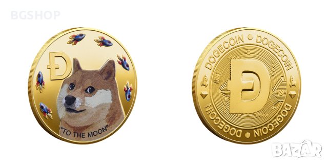 Dogecoin to the moon ( DOGE ) - Gold, снимка 1