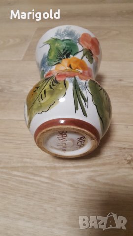 Винтидж италианска керамична ваза, снимка 4 - Вази - 39641278