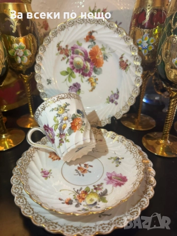 Circa 1894 наличие на няколко великолепни тройни сета съвместимост на чашката около 175 мл Код P1624, снимка 4 - Съдове за готвене - 52917010