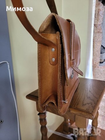 Естествена кожа винтидж чанта, снимка 15 - Чанти - 41000626