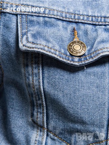 Мъжко стилно дънково яке, 5цвята, снимка 11 - Якета - 41898991