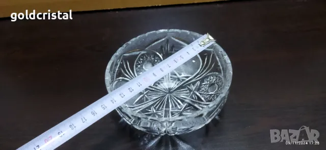 кристална купичка за ядки , снимка 2 - Антикварни и старинни предмети - 47909315
