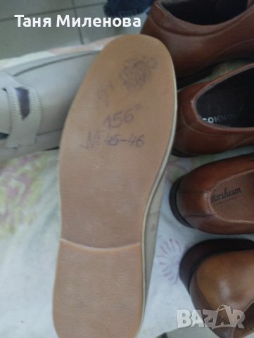 3 бр. Качествени мъжки обувки от естествена кожа 44,45, снимка 7 - Официални обувки - 50581633