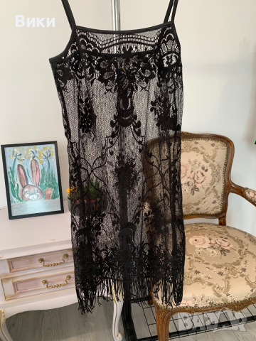 Плажна рокля в размер 38, подходяща за S/M, снимка 5 - Рокли - 44922632