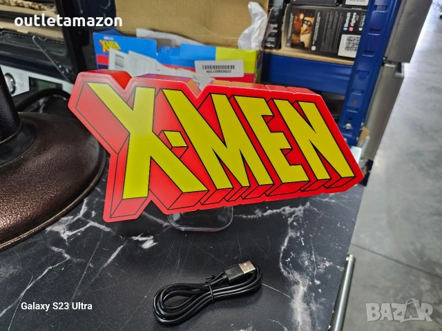 Лампа Paladone Marvel: X-Men - Logo , снимка 5 - Настолни лампи - 53020971